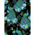 Timeless Treasures Fabrics Noble Plume Chong A Hwang Peacock Floral Black, fabric featuring detailed peacock and floral design in vibrant blue, green, and gold colors on a black background.