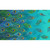 Timeless Treasures Fabrics Noble Plume Chong A Hwang Peacock Feather Runner Peacock, detailed fabric with vibrant peacock feather pattern in shades of blue, green, and gold on a turquoise background.