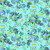 Timeless Treasures Fabrics Noble Plume Chong A Hwang Spaced Floral Bouquets Sky, floral pattern with blue and gold flowers and green leaves on a sky blue background.