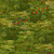 Timeless Treasures Fabrics Wild Mane Green Meadow Green, fabric design featuring a lush meadow with various green grass, red, white, and blue wildflowers and a natural, outdoor landscape appearance.