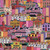 Quilting Treasures Fabrics Balloonfest Anthony Kleem Pink Red Yellow City Building Collage
