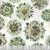 Quilting Treasures Fabrics Sylvan Essence Leaf Mandalas Eggshell
