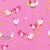 Andover Fabrics Our Simple Life Charisma Horton Little Chicks in a Row Cotton Candy Pink
