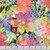 In The Beginning Fabrics Floriana Jason Yenter Black Pink Red Green Purple Peacocks Flowers