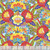 In The Beginning Fabrics Free As a Bird Jason Yenter Multi Green Blue Purple Red Exotic Floral
