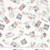 Studio E Fabrics Stars and Stripes Funny Girl Postage Toss Patriotic Red Blue