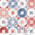 Studio E Fabrics Stars and Stripes Funny Girl Octogon Patchwork Patriotic Red Blue
