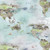 Clothworks Fabrics Our World Blue Grey Brown Scenic Continents