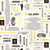 AE Nathan Fabrics US Army Cream Black Slogans Mottos Sayings