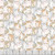Timeless Treasures Fabrics Purrfection Garden Cats Flannel Packed Cats Pink Grey Brown