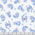Windham Fabrics Chateau Meow Whistler Studios Purrcelain Cats White Blue