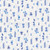 Windham Fabrics Chateau Meow Whistler Studios Painted Florals White Blue