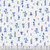 Windham Fabrics Chateau Meow Whistler Studios Painted Florals White Blue