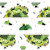 Dear Stella Fabrics Cat Walk Leezaworks Ambushed Cats in Green Hills Bushes