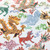 Hamilton Fabrics Himalaya Natural Asian Tigers and Dragons