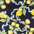 Hamilton Fabrics Citrina Navy Lemons on Tree Jill Seale