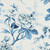 Covington Fabrics Jayden Indigo Tree Peony and Dogwood Print Indigo Blue White