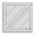 This 16-1/2 inch square features easy-to-read black and white markings printed in 1 inch grids marked in 1/8 inch and 1/4 inch increments.
