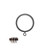 Select Drapery Bracket Graphite Flat Rings with Liner