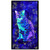 Timeless Treasures Fabrics Bijoux Metallic Royal Cat Panel Royal