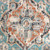 Covington Massimo Mineral Blue Turkish Rug Medallions.�Sold by the Yard. 27 inch vertical repeat.Premium 54 inch wide Decorating Fabric. 55%linen 45%viscose.