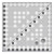 This 11-1/2 inch square features easy-to-read black and white markings printed in 1 inch grids marked in 1/8 inch and 1/4 inch increments.