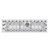 This 3-1/2 inch x 12-1/2 inch rectangle ruler features easy-to-read black and white markings printed in 1 inch grids marked in 1/8 inch and 1/4 inch increments.