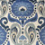 P Kaufmann Fabrics Saphira Azure  Ikat Medallion Damask