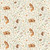 Dear Stella Fabrics 108 Inch Wide Quilt Back Animal Floral Cream