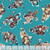 Elizabeths Studio Fabrics Pride Pow Wow Dancers Turquoise