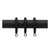 Select Drapery Rods Drapery Rings for 1 3/8 Inch Pole Black Package of 7 Rings