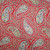 Waverly Fabrics Paisley Proposal Poppy Red Floral Paisley Combed Cotton