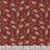 Henry Glass Fabrics Quiet Grace Kim Diehl Fancy Leaves Cranberry