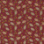 Henry Glass Fabrics Quiet Grace Kim Diehl Fancy Leaves Cranberry