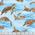 Henry Glass Fabrics Turtle March Lisa Marie Sparling Large Turtles Sky Blue