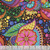 Quilting Treasures Fabrics Carnivale Floral Geometric Black Multi