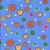 Quilting Treasures Carnivale  Royal Small Tossed Flowers