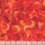 Quilting Treasures Fabrics Serendipity by Dan Morris Pointillist Swirls Texture Orange