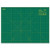 <p>Olfa Cutting Mat 18 by 24 inches.</p><p>Double-sided mat is solid green on one side for general crafting and has grid lines marking inches on other side for detailed cutting. Self-healing finish reseals surface cuts, providing a continually smooth surface for all cutting projects. A quilter's must have mat!</p>