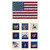 Henry Glass Fabrics Liberty Hill Color Principle American Flag Folk Art Panel