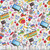 Timeless Treasures Fabrics Back To School Back to School Supply White
