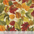 Timeless Treasures Fabrics Fall Is In The Air Metallic Fall Leaves Cream