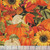 Timeless Treasures Fabrics Fall Is In The Air Harvest Floral Metalllic Autumn