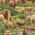 Timeless Treasures Fabrics Rolling Hills Highlands Cows Multi