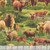 Timeless Treasures Fabrics Rolling Hills Highlands Cows Multi