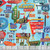 Timeless Treasures Fabrics Novelty Route 66 Road Signs