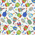 Timeless Treasures Fabrics Sports Pickleball Paddle White