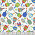Timeless Treasures Fabrics Sports Pickleball Paddle White