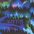 Timeless Treasures Fabrics Aurora, Winter Light Trees & Aurora Borealis Multi