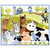 Clothworks Fabrics Suzy Bee Fabric Book Panel Barnyard Blues Playmat Panel Denim